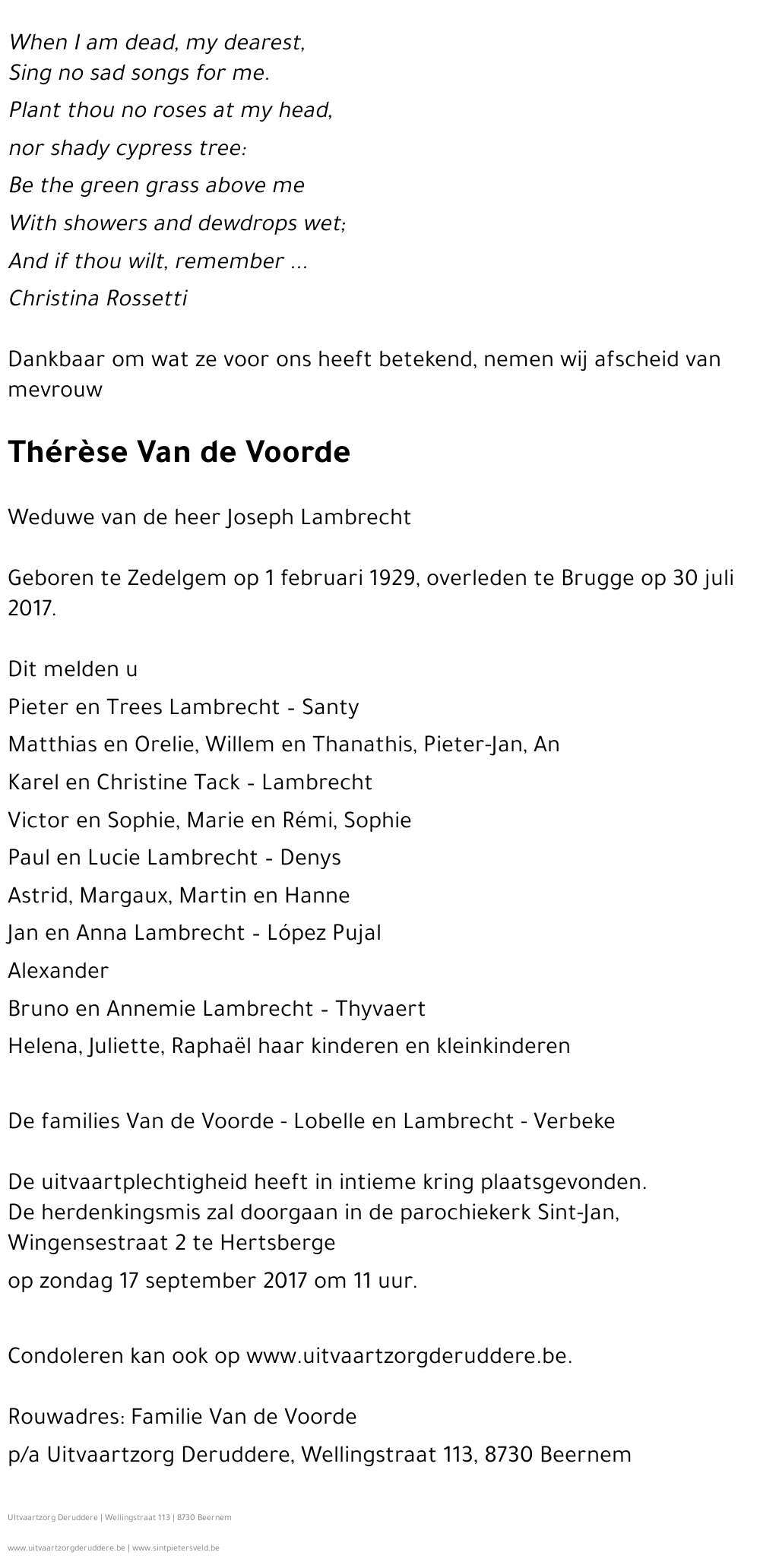 Thérèse Van de Voorde