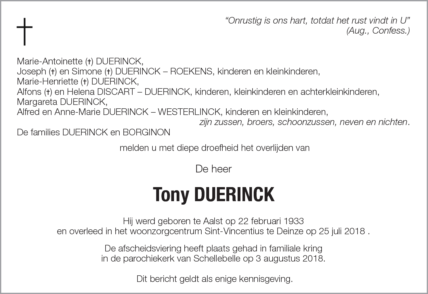 Tony Duerinck