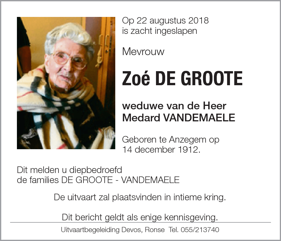Zoé De Groote