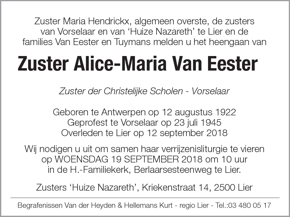 Alice-Maria van Eester