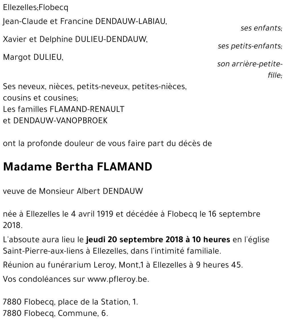 Bertha Flamand