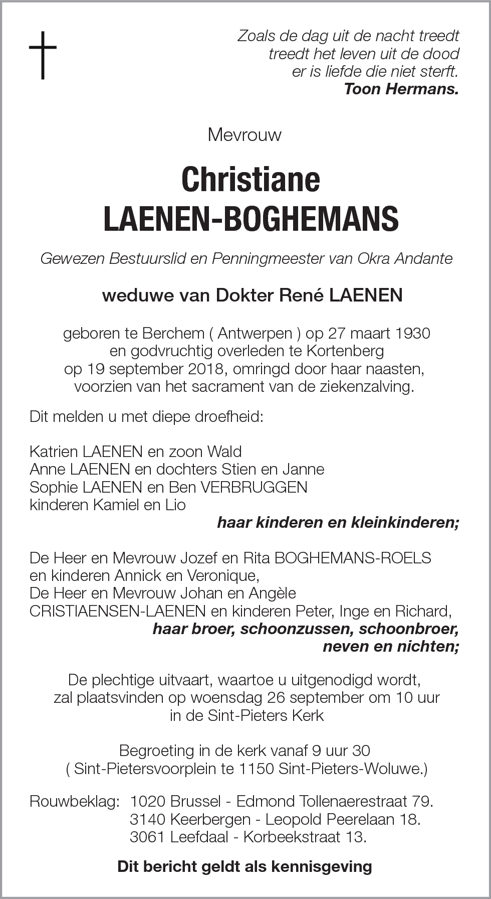 Christiane Laenen-Boghemans