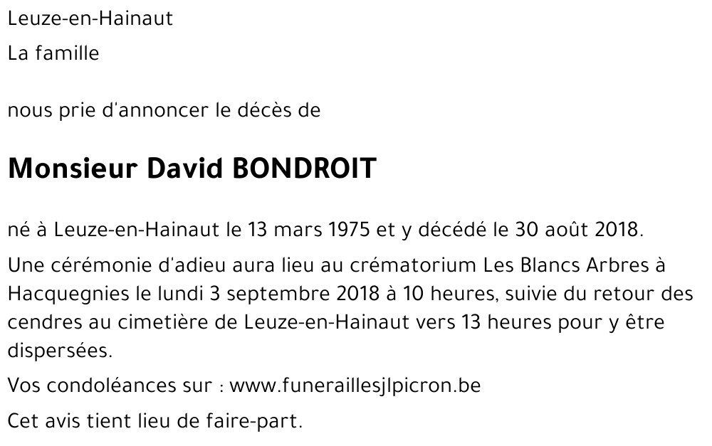 David BONDROIT