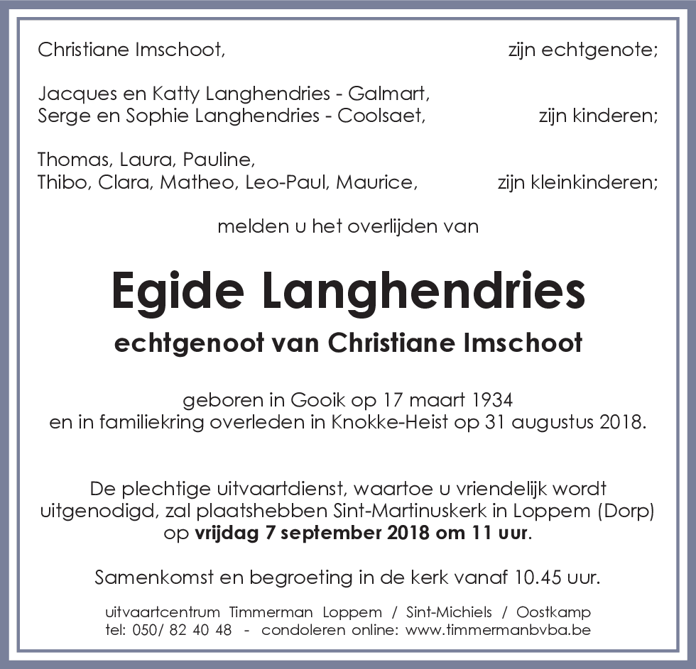 Egidius Langhendries