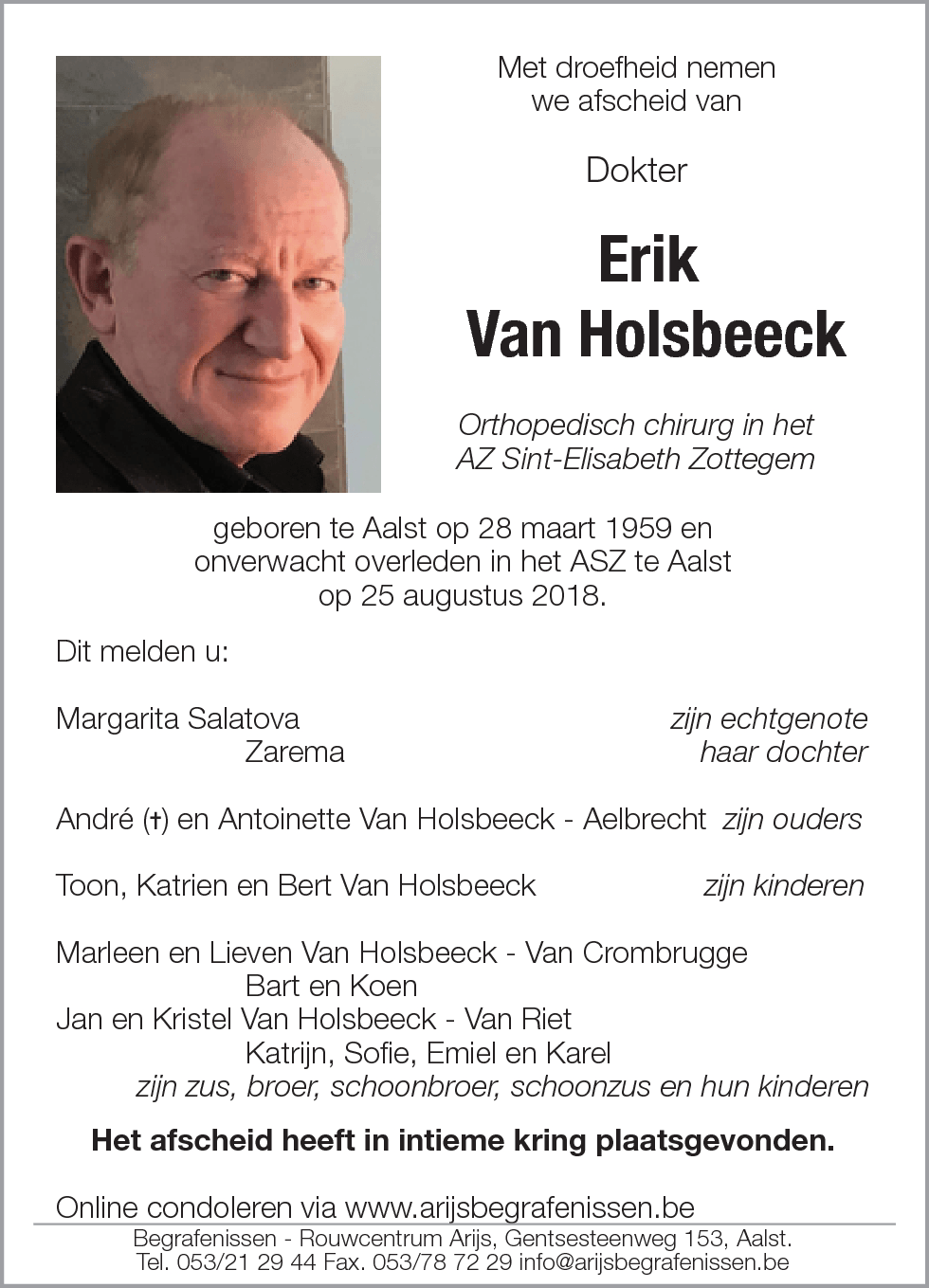 Erik Van Holsbeeck