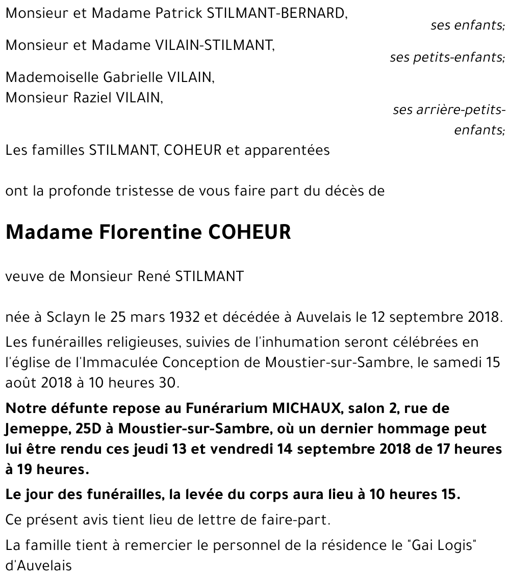 Florentine COHEUR
