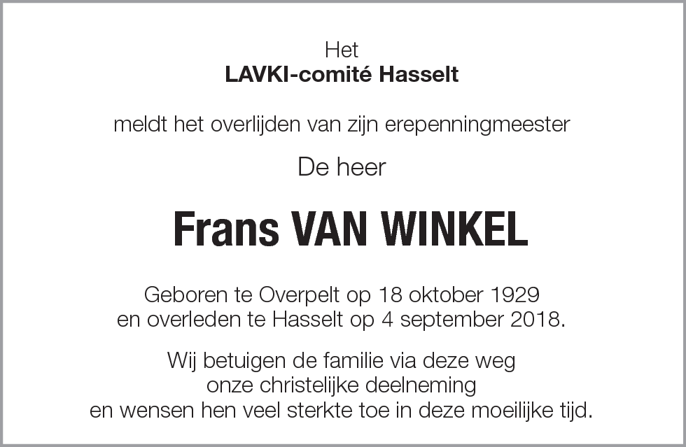 Frans Van Winkel