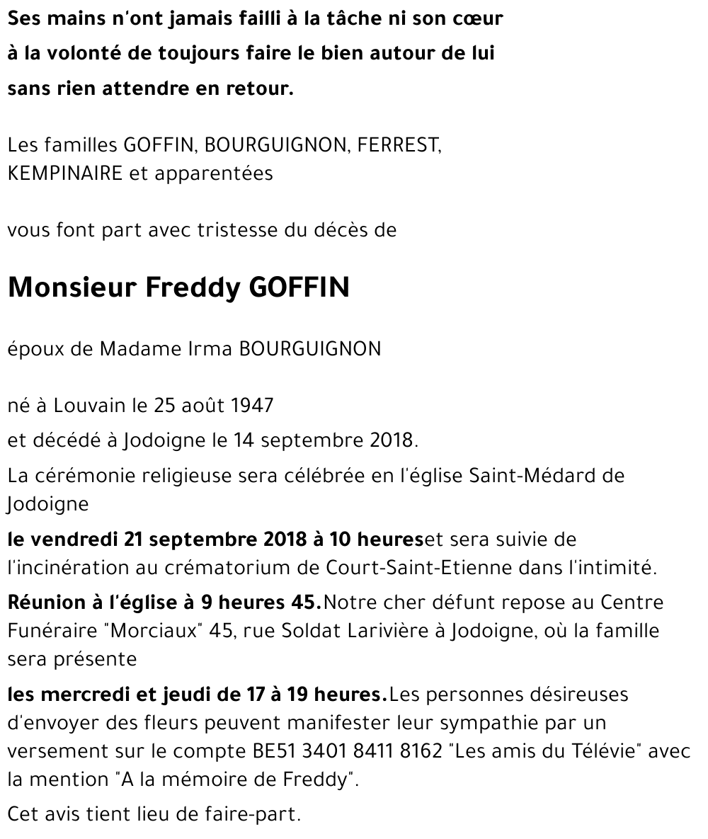 Freddy GOFFIN