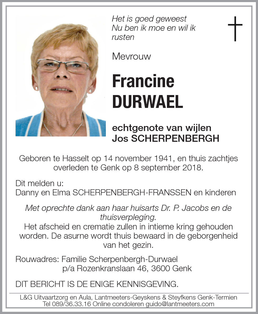 Frncine DURWAEL