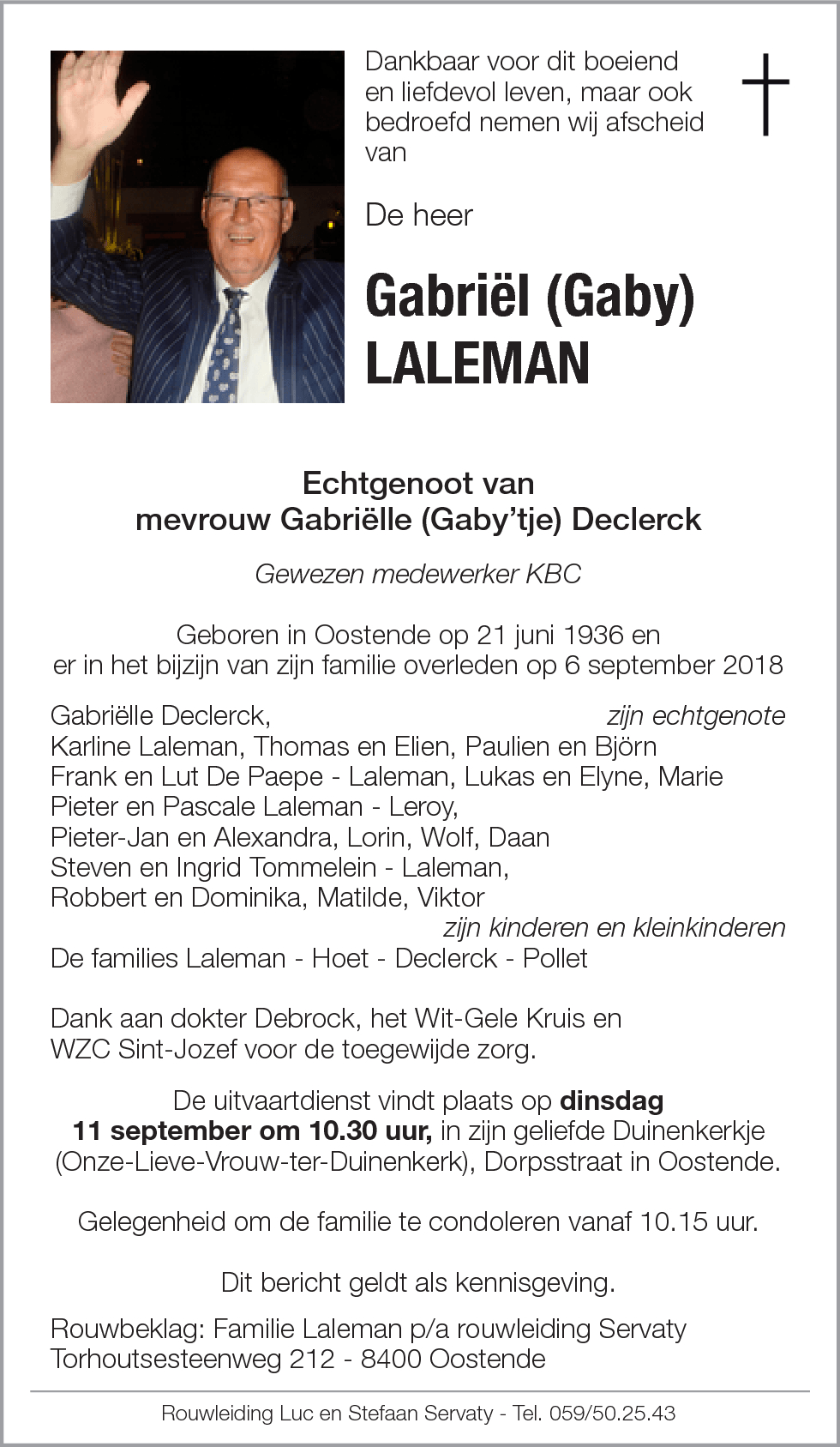 Gabriël (Gaby) Laleman