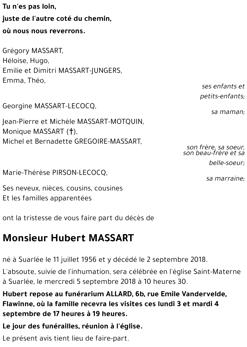 Hubert MASSART