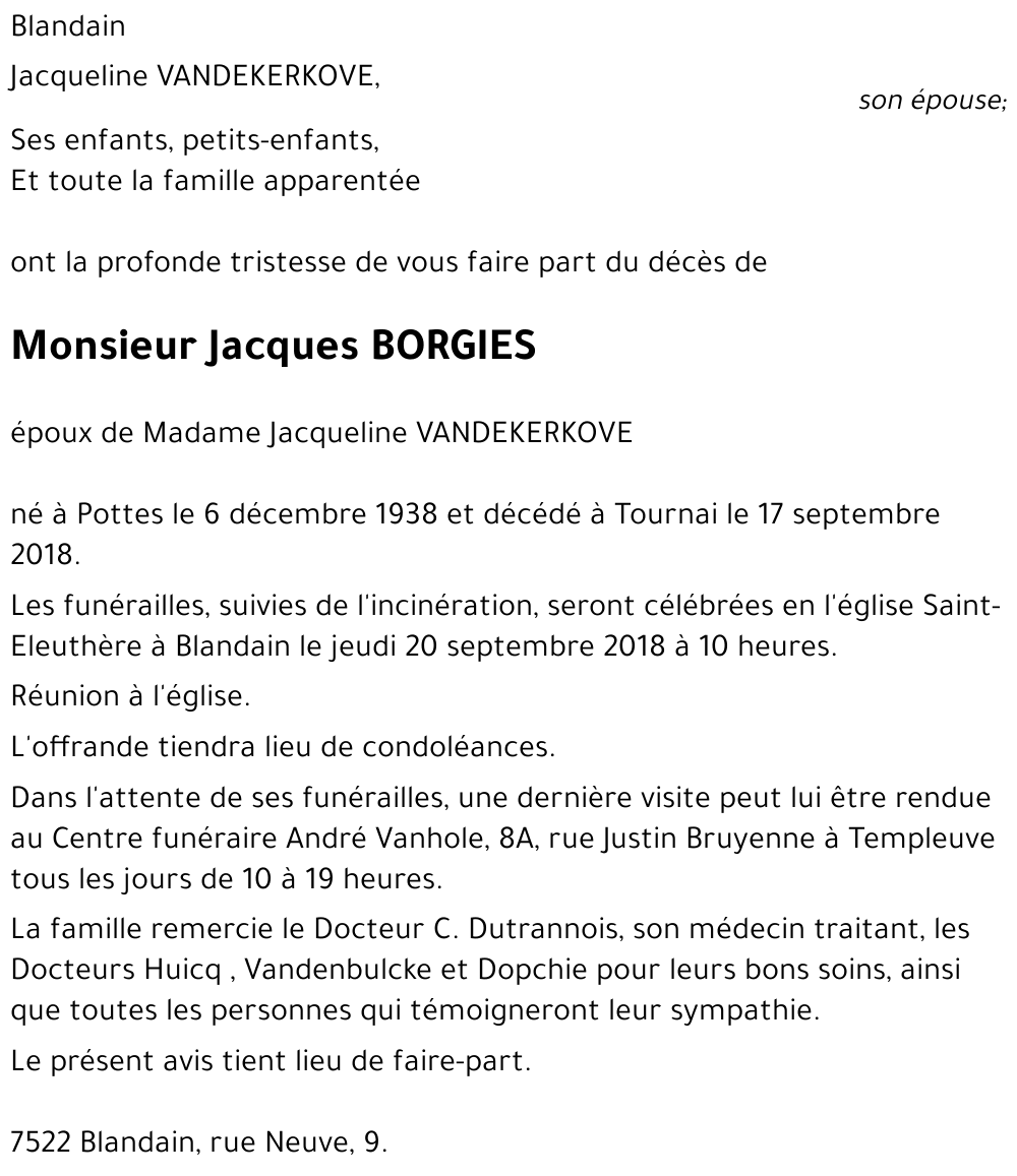 Jacques BORGIES