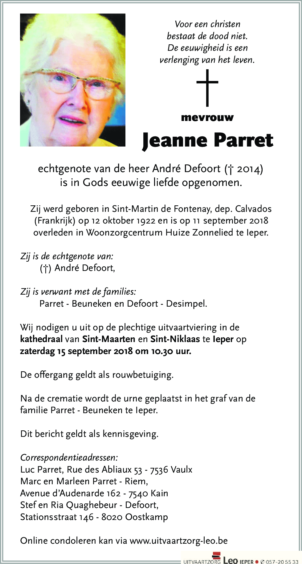 Jeanne Parret