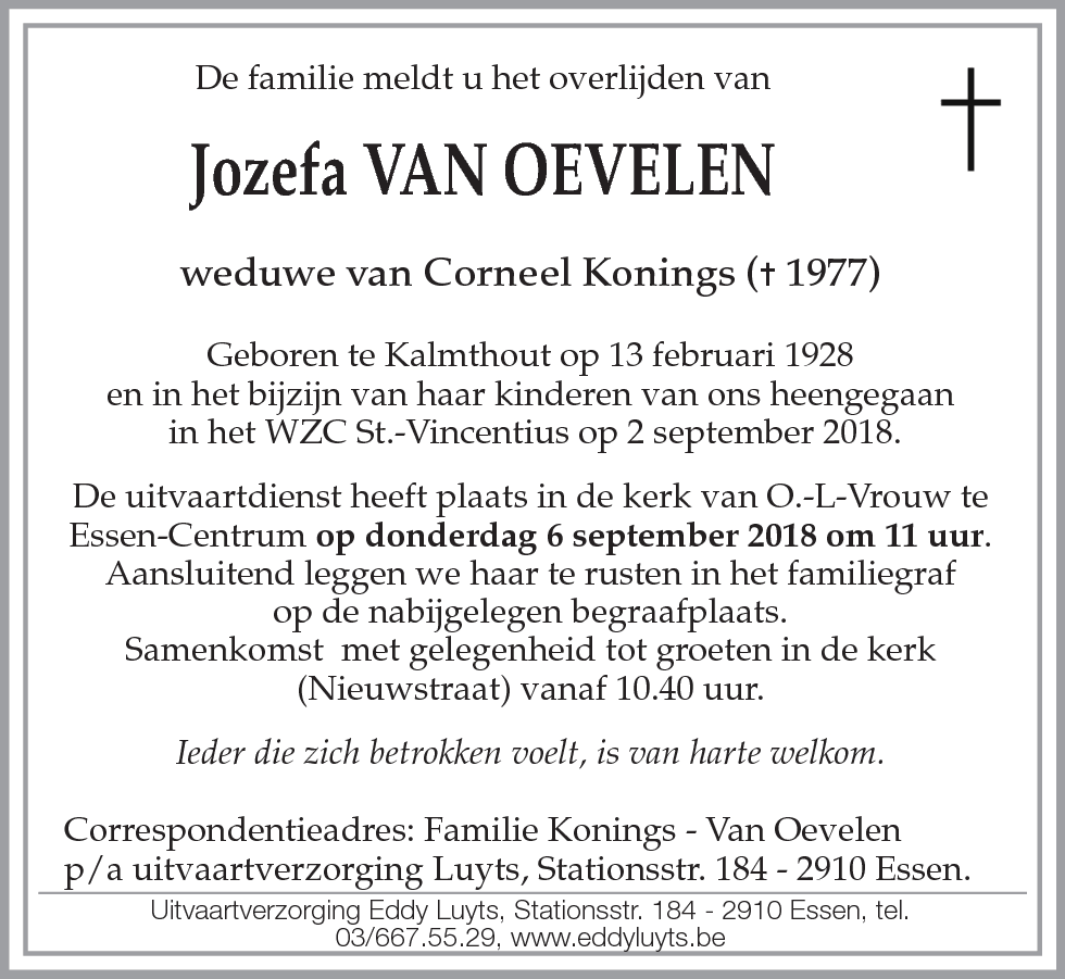 Jozefa Van Oevelen