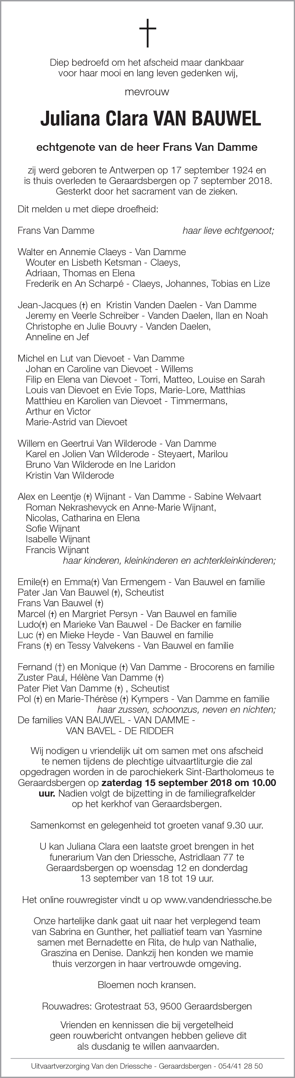 Juliana Clara Van Bauwel