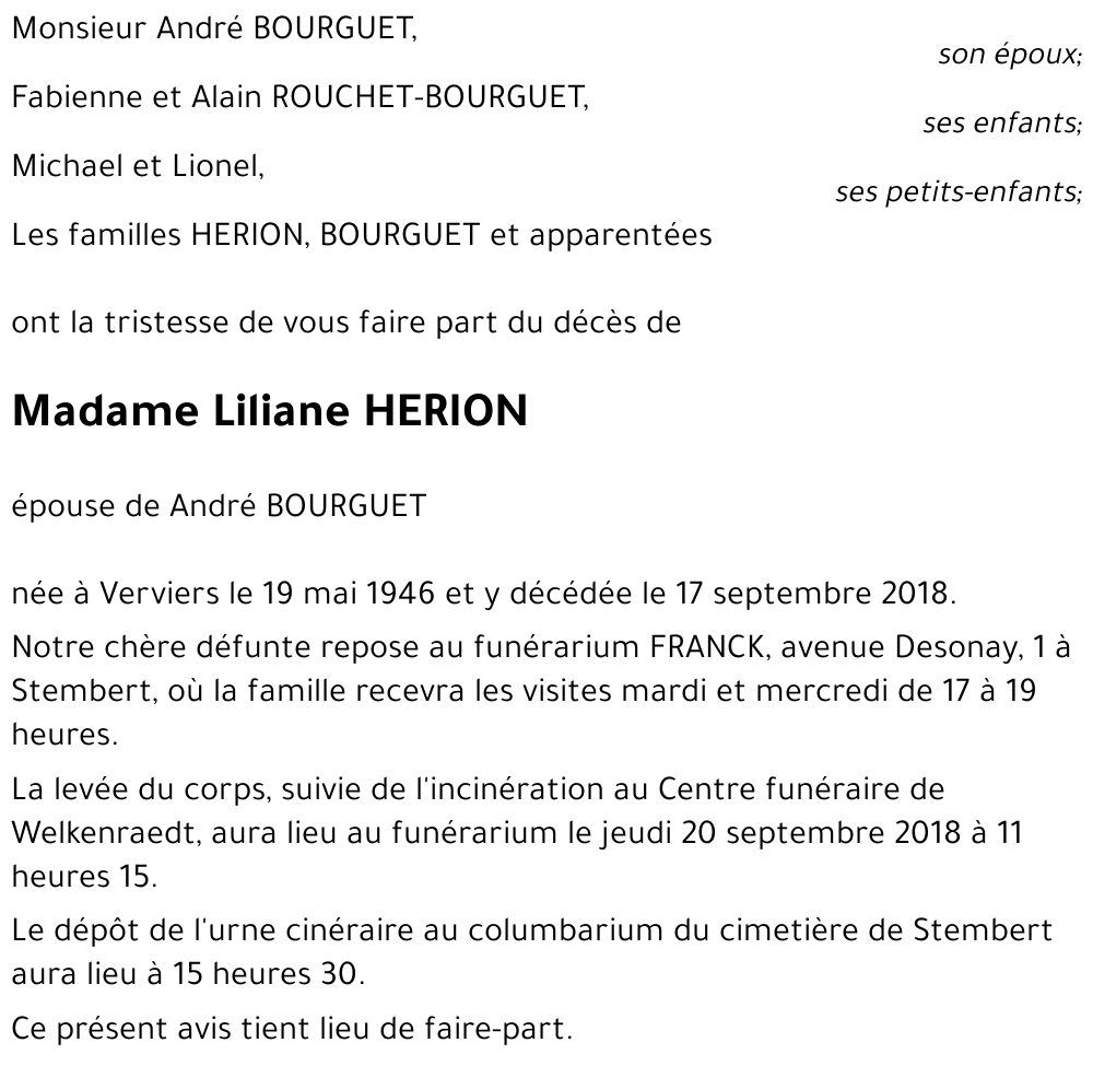 Liliane HERION