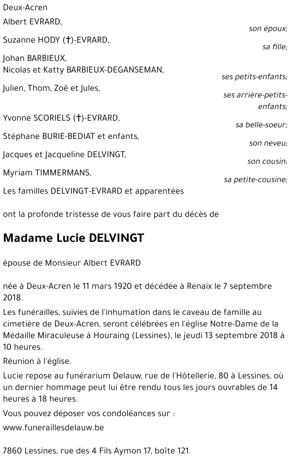 Lucie DELVINGT