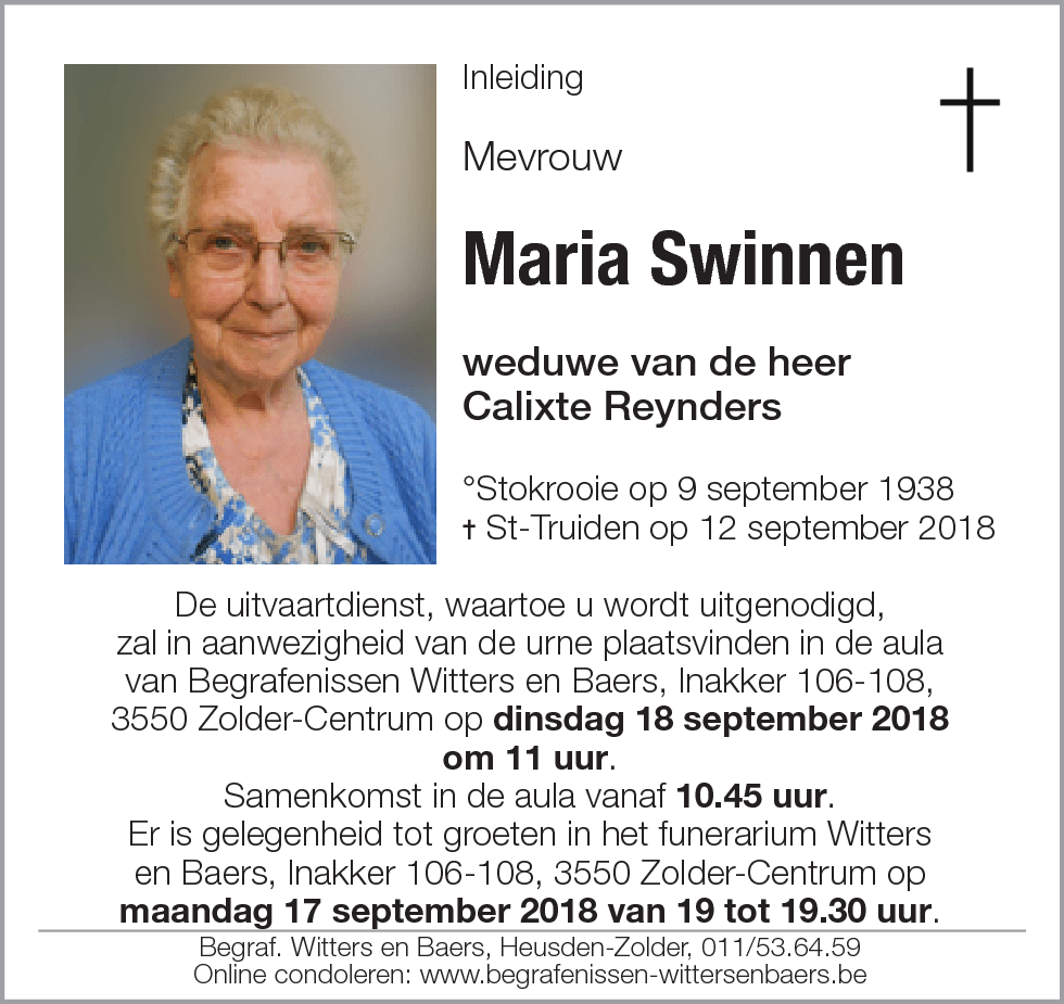 Maria Swinnen