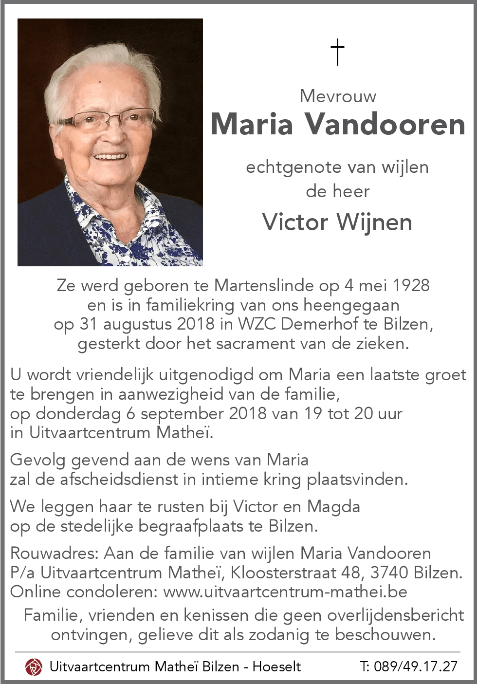 MARIA VANDOOREN