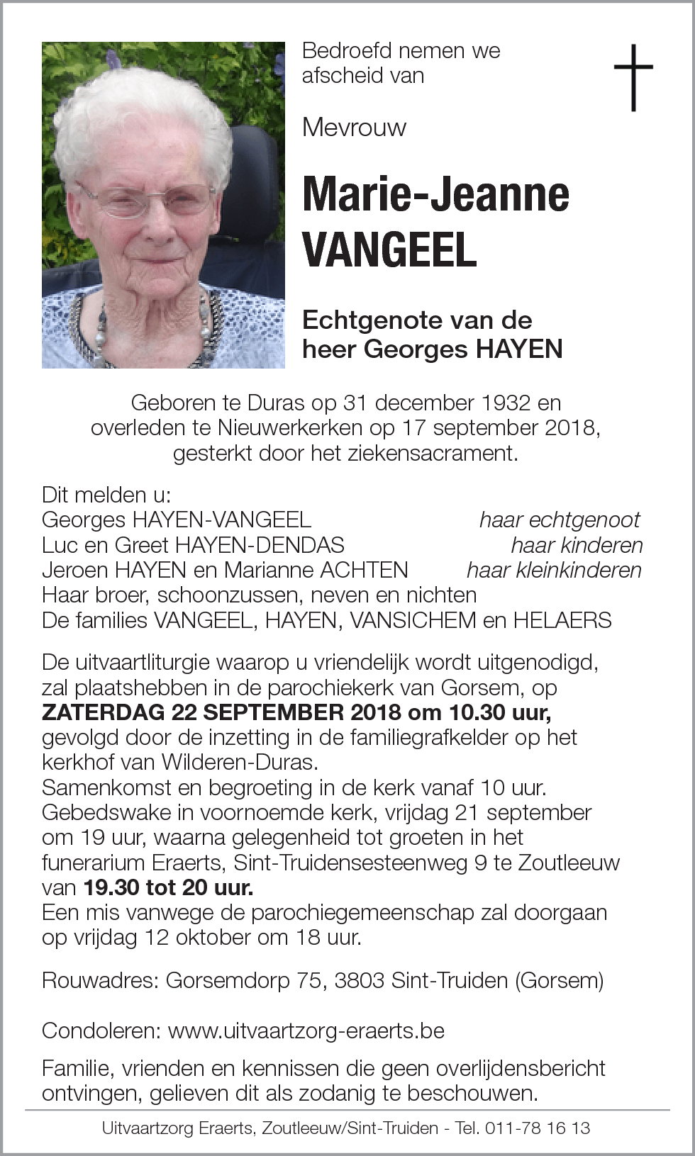 Marie-Jeanne Vangeel