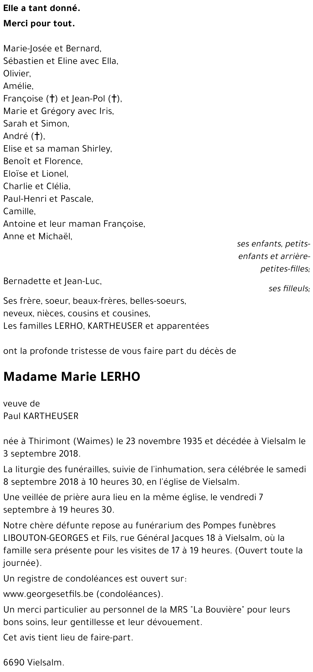 Marie LERHO