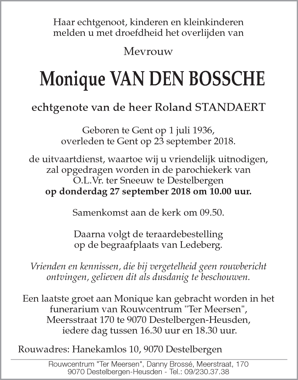 Monique Van Den Bossche
