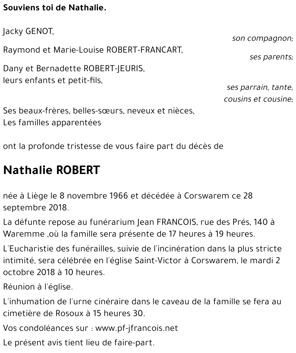 Nathalie ROBERT