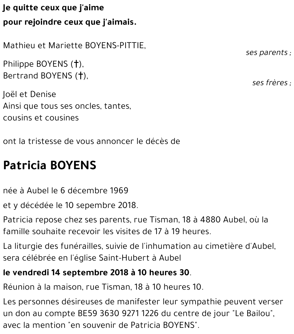 Patricia BOYENS