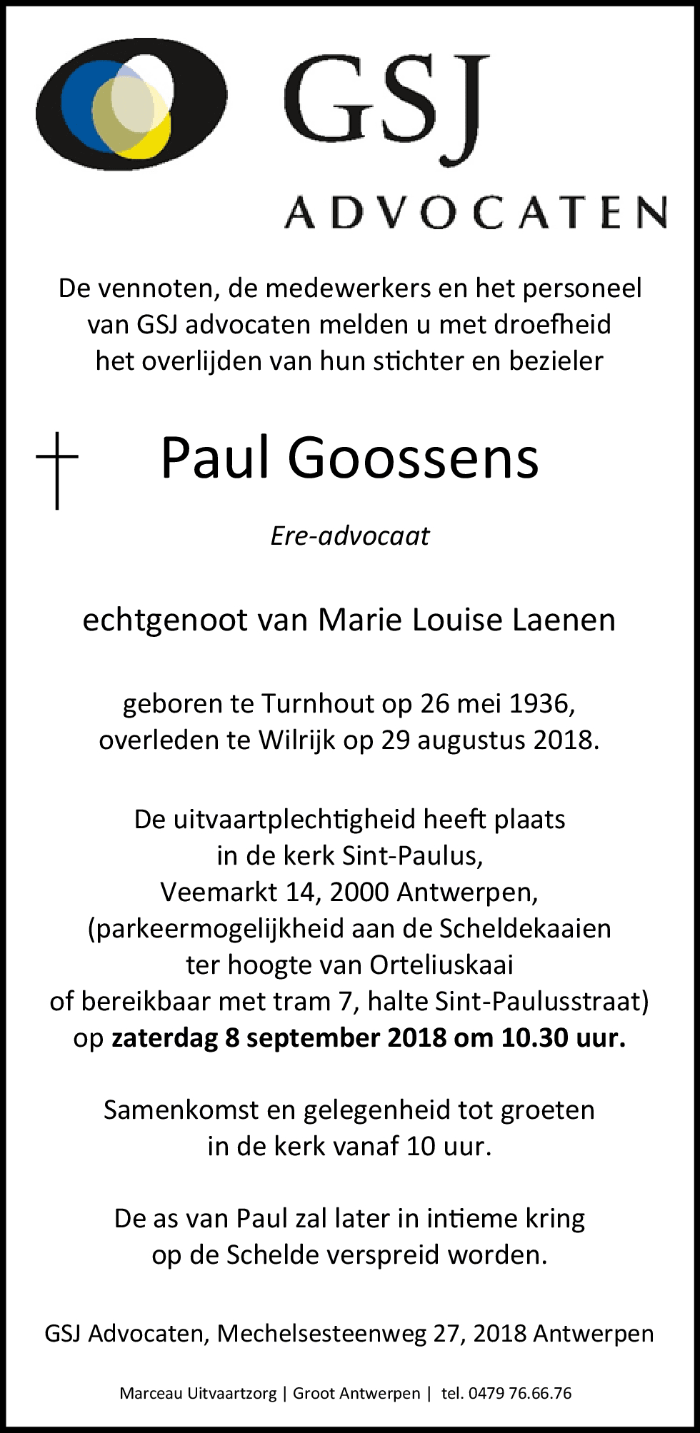 PAUL GOOSSENS