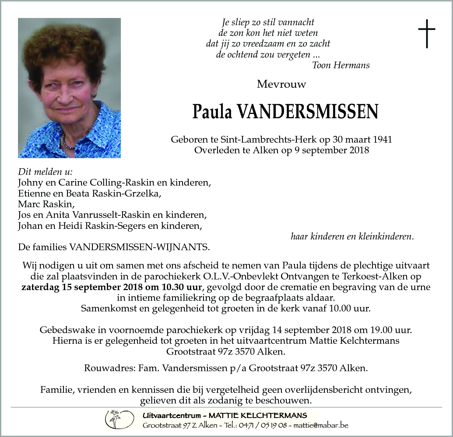 Paula Vandersmissen