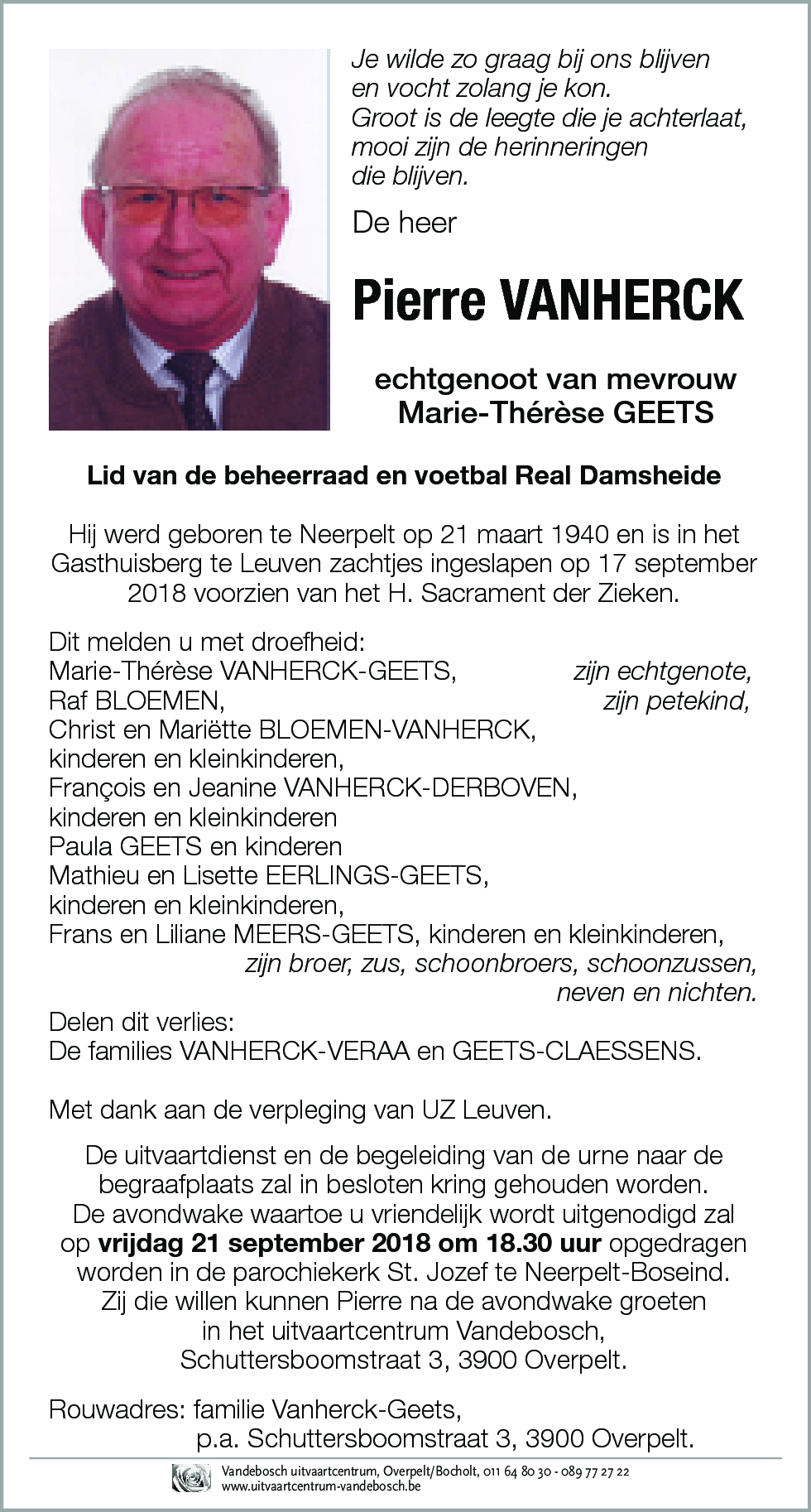 Pierre VANHERCK
