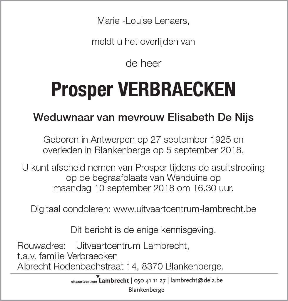Prosper Verbraecken