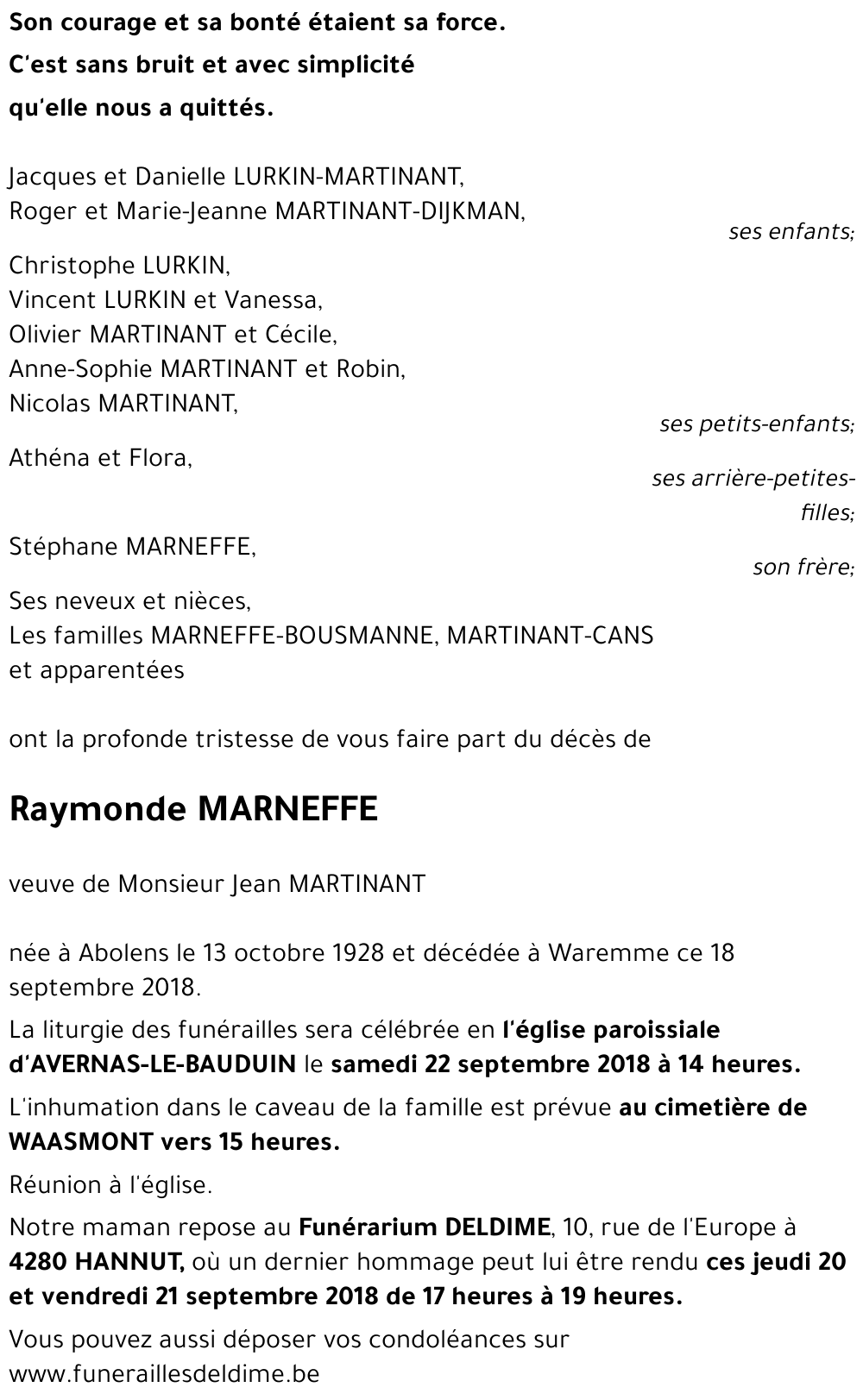 Raymonde MARNEFFE