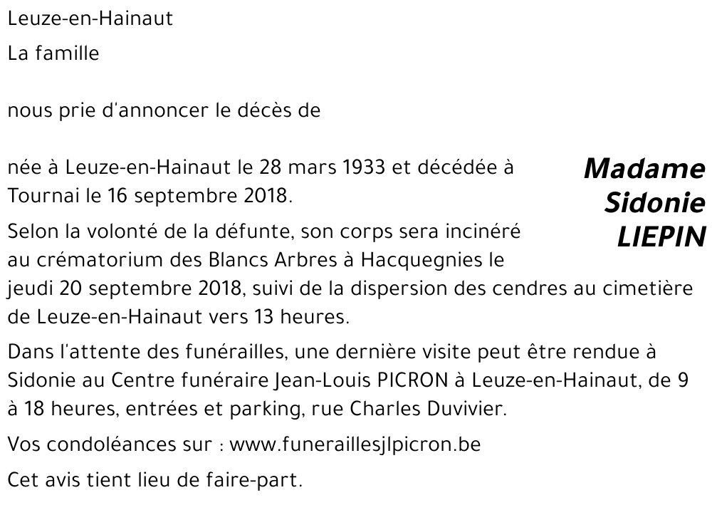 Sidonie LIEPIN