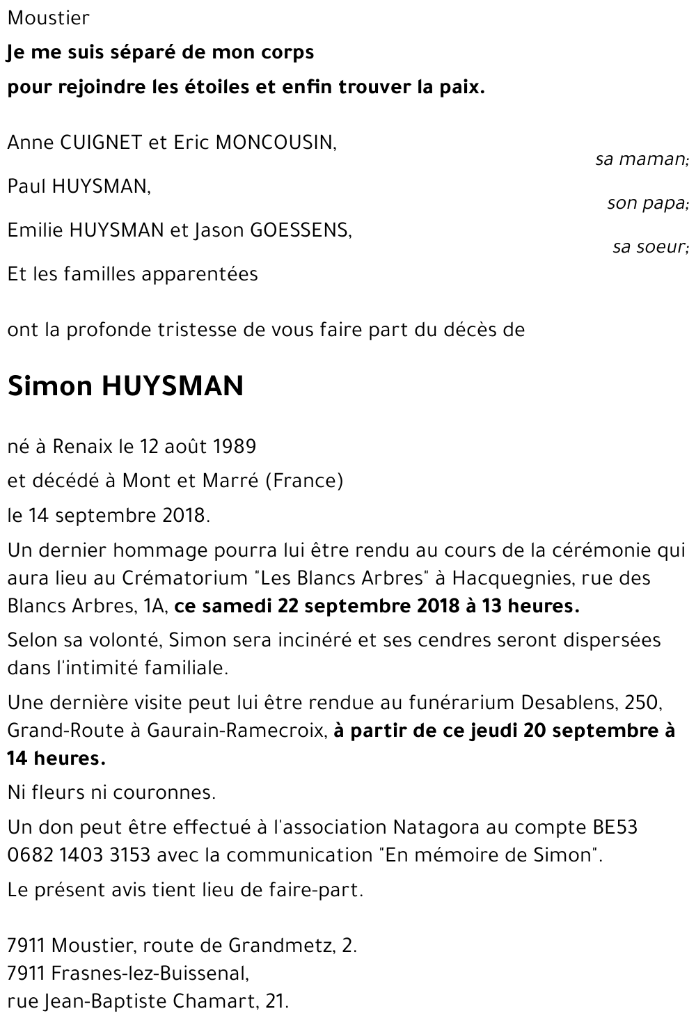 Simon HUYSMAN