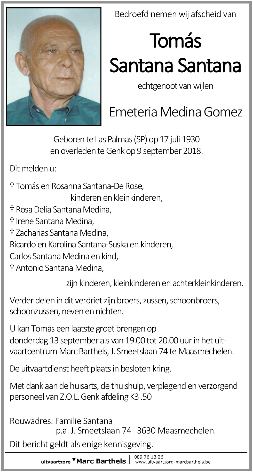 Tomás Santana Santana