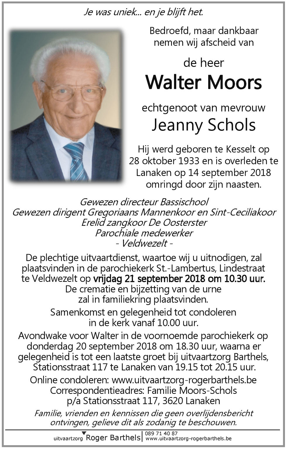 Walter Moors