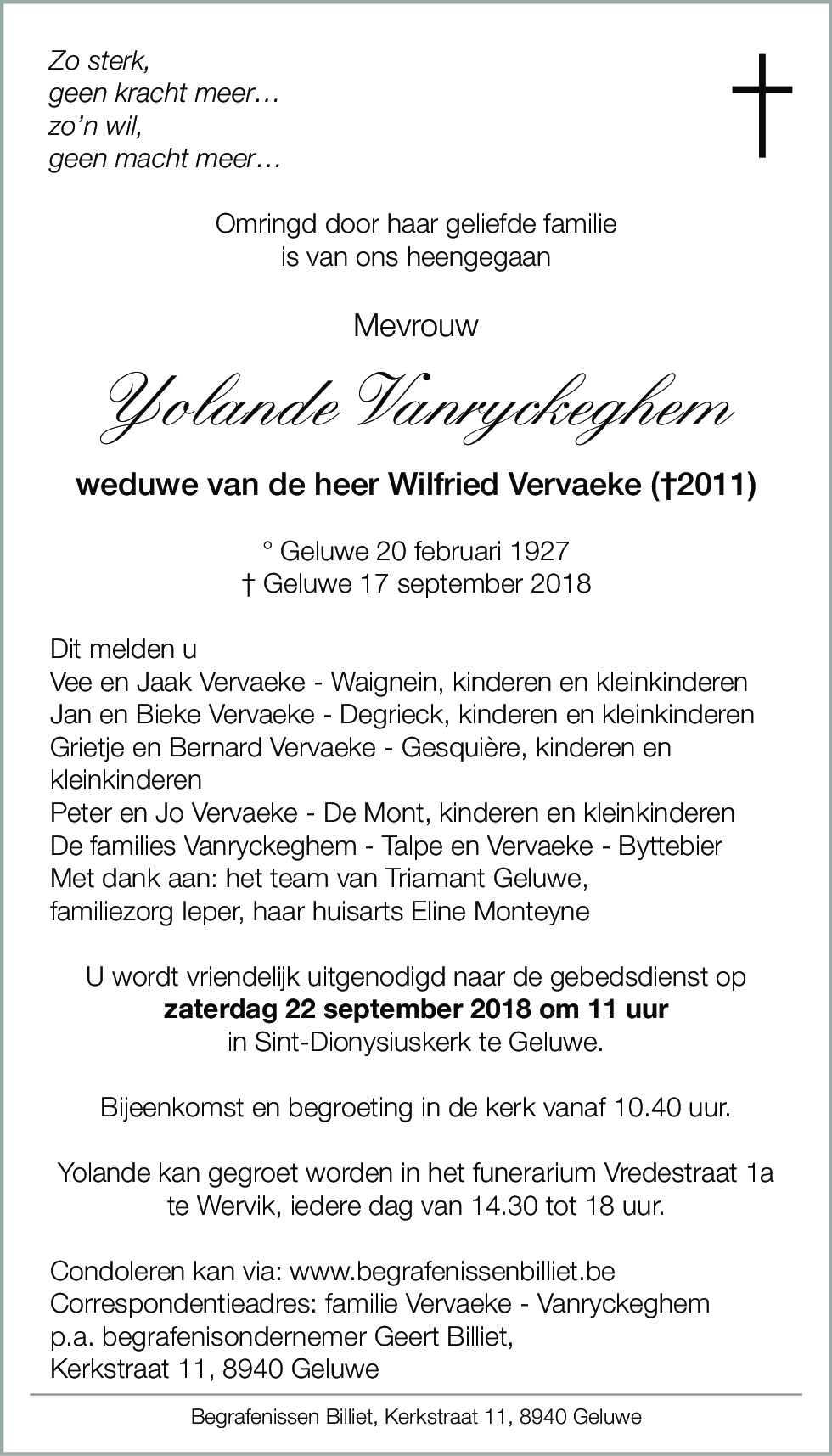 Yolande Vanryckeghem