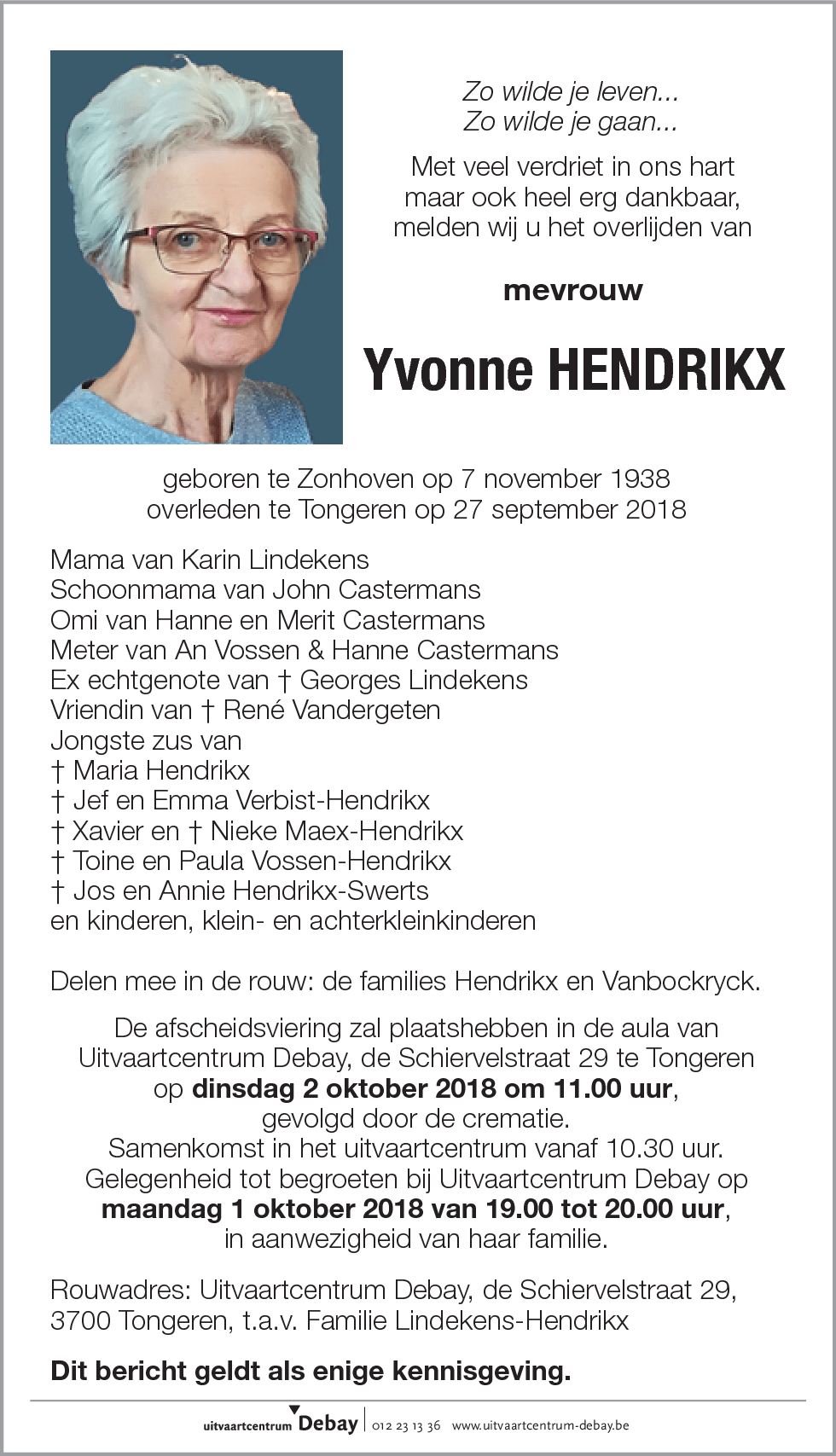 Yvonne Hendrikx