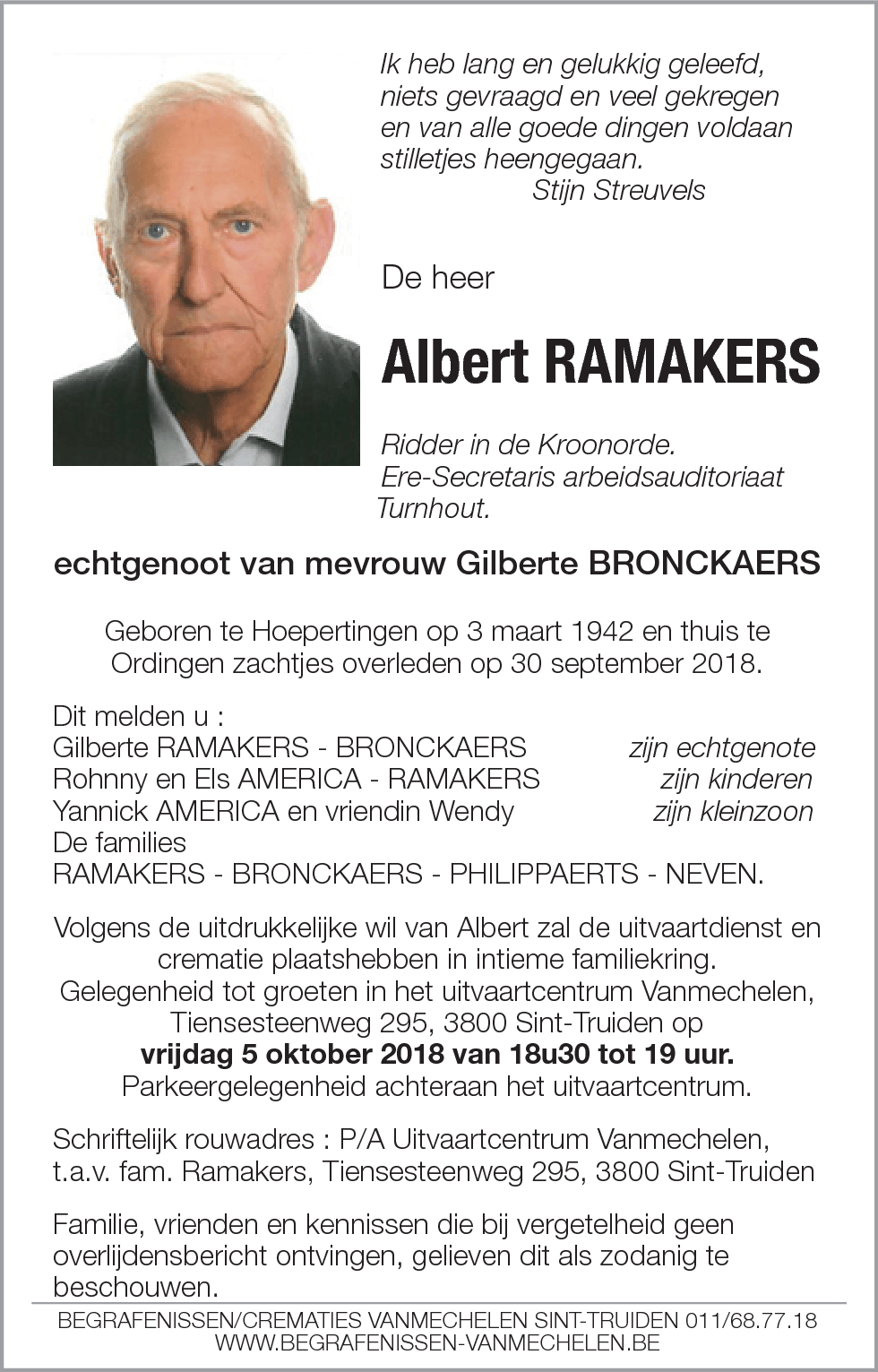 Albert Ramakers