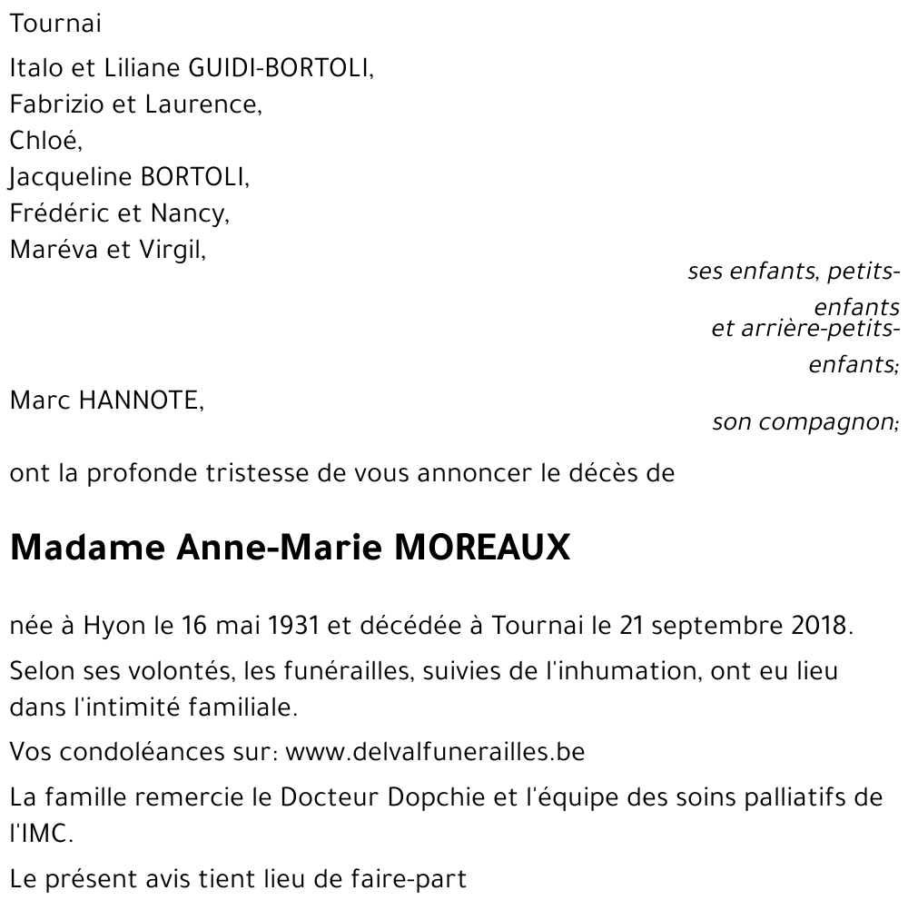 Anne-Marie MOREAUX