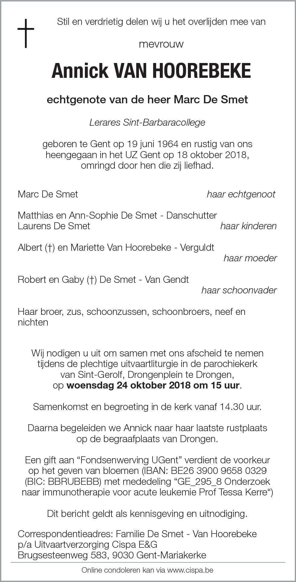 Annick Van Hoorebeke