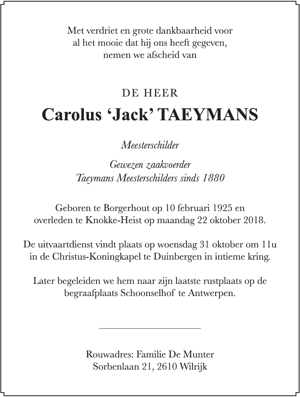 Carolus Taeymans