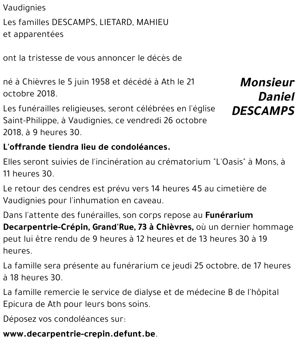 Daniel DESCAMPS