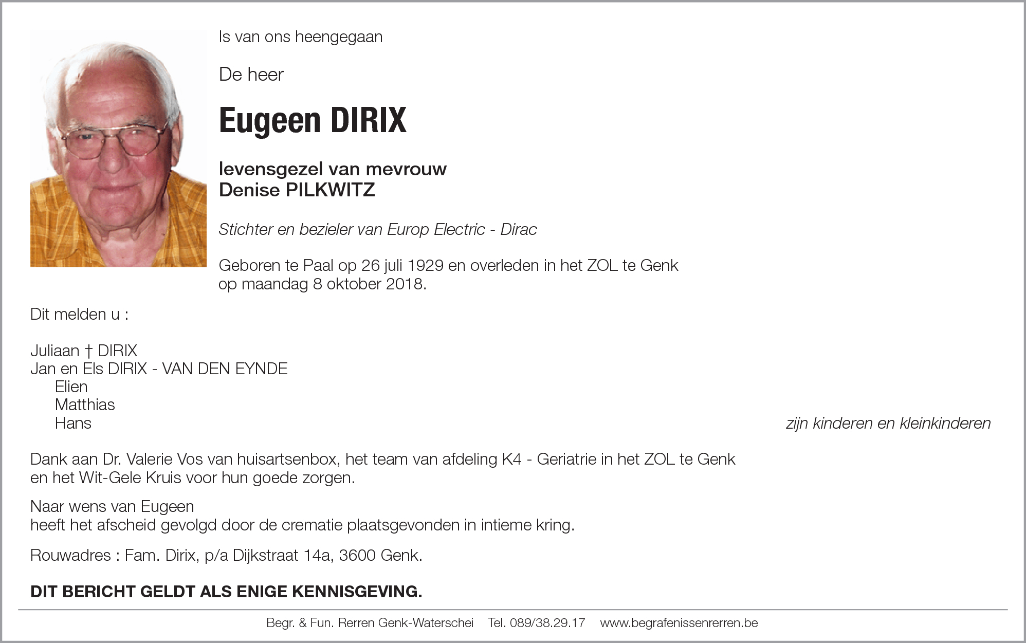 Eugeen DIRIX