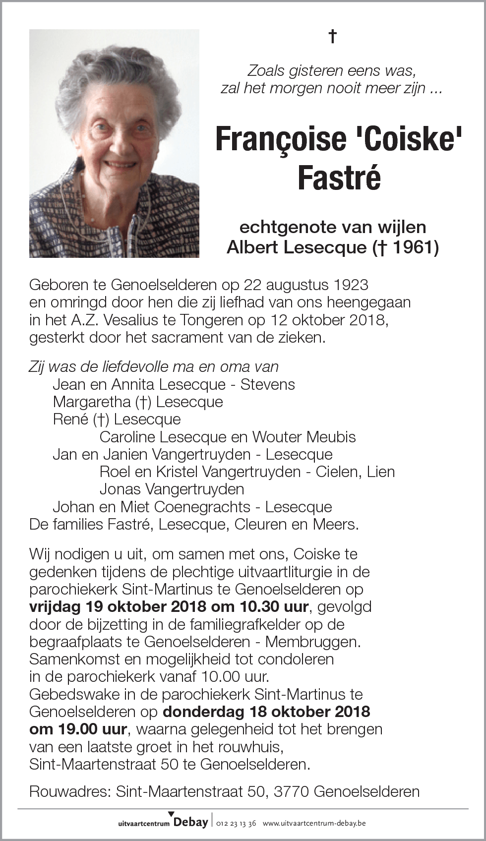 Françoise 'Coiske' Fastré