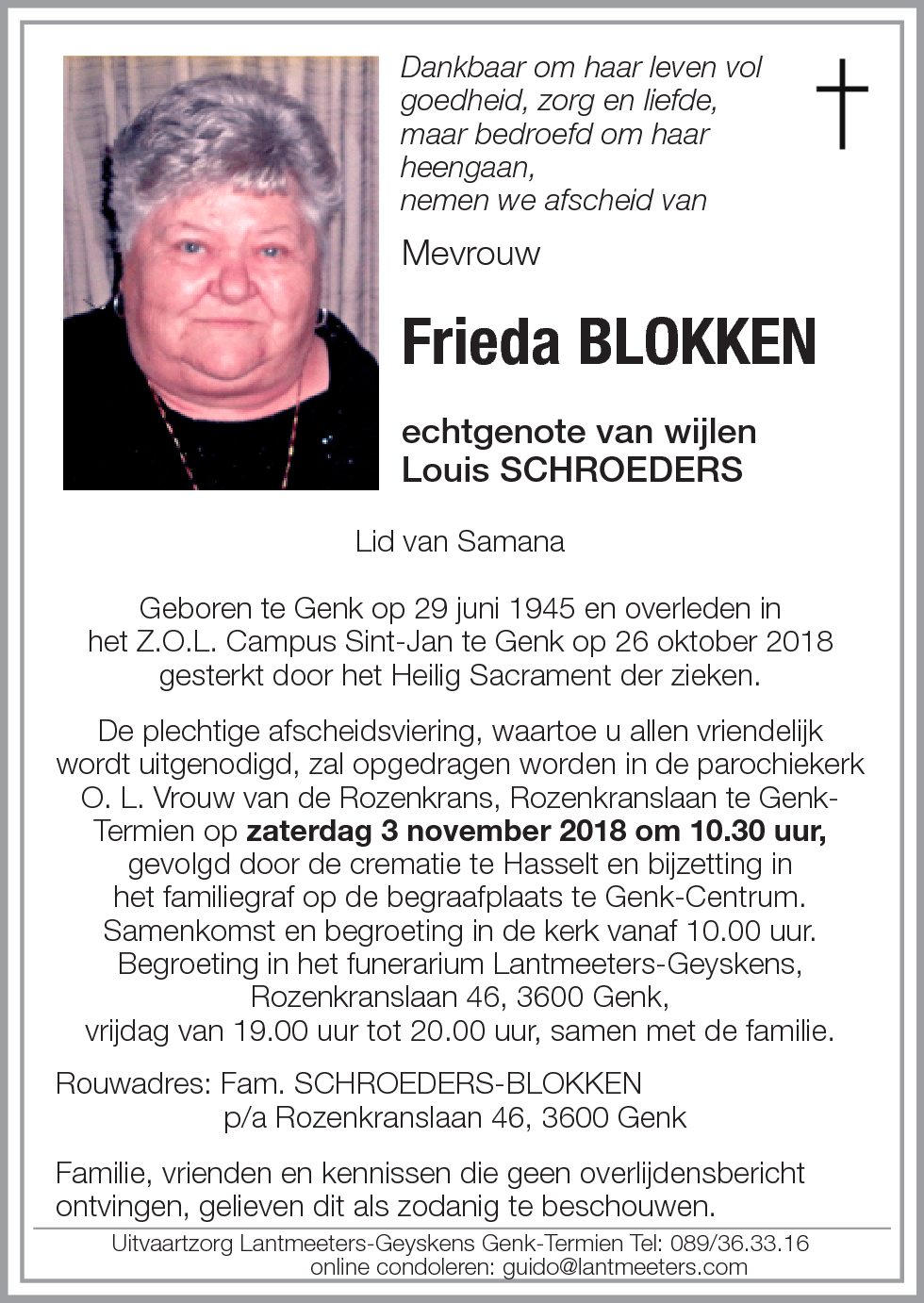 Frieda BLOKKEN