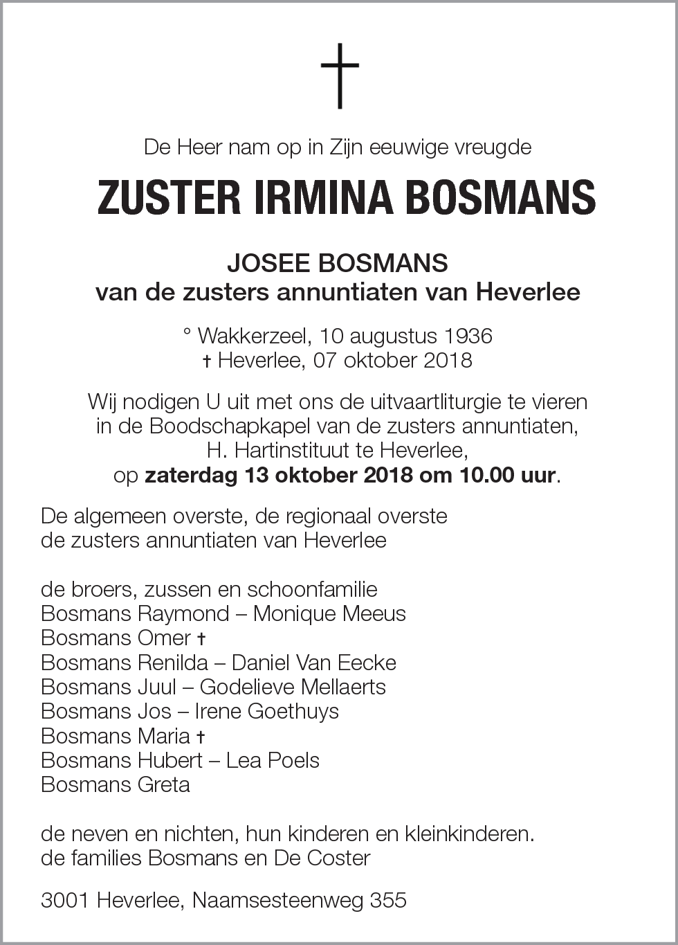 Irmina Bosmans