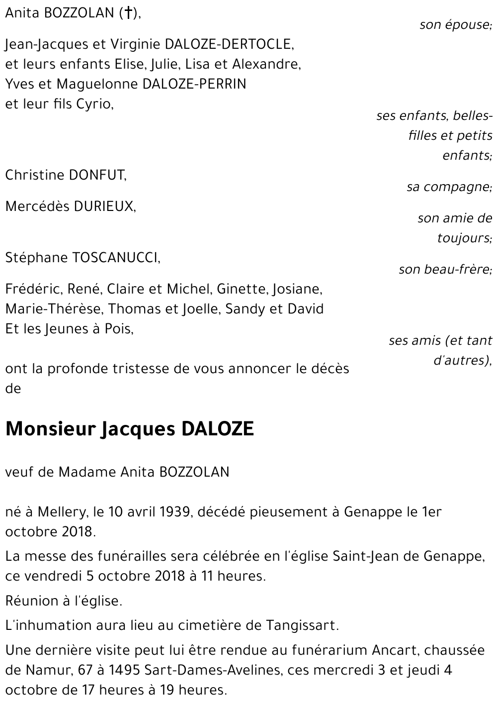 Jacques DALOZE