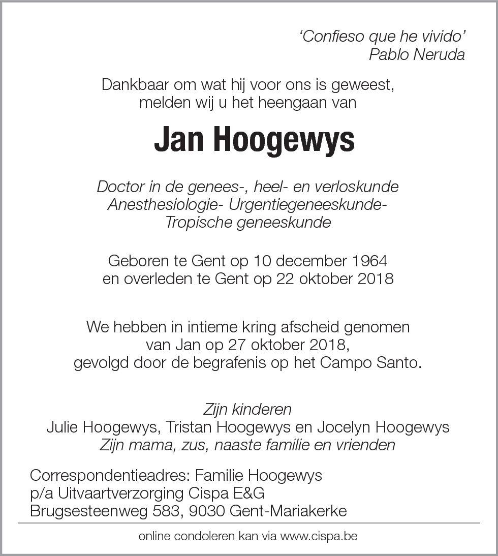 Jan Hoogewys